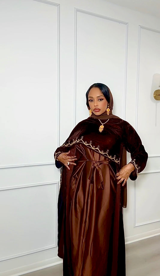 Velvet Cape Abaya