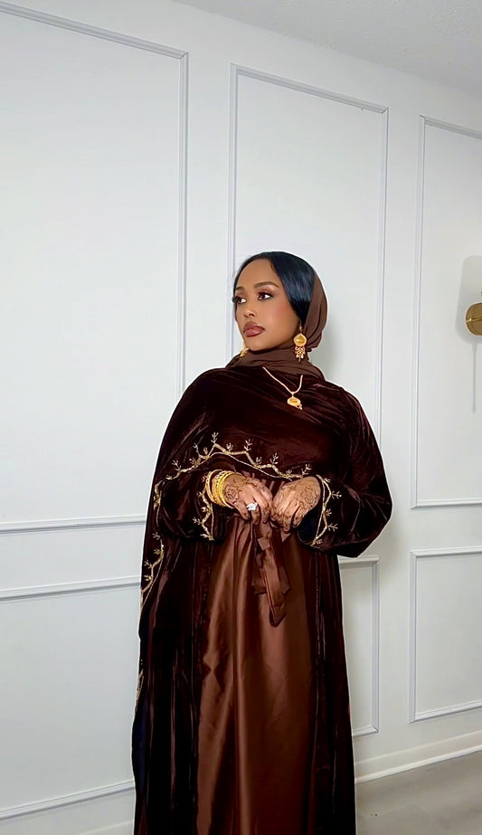 Velvet Cape Abaya