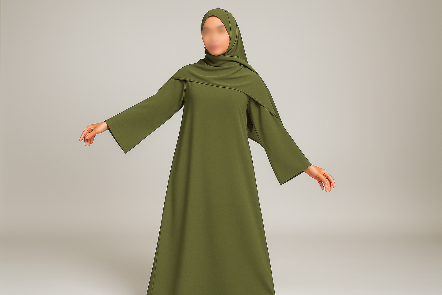 Closed Abaya - Green