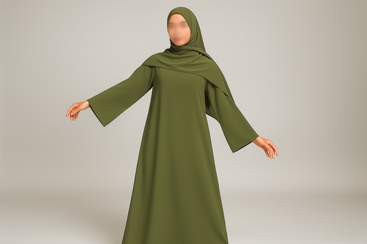Closed Abaya - Green